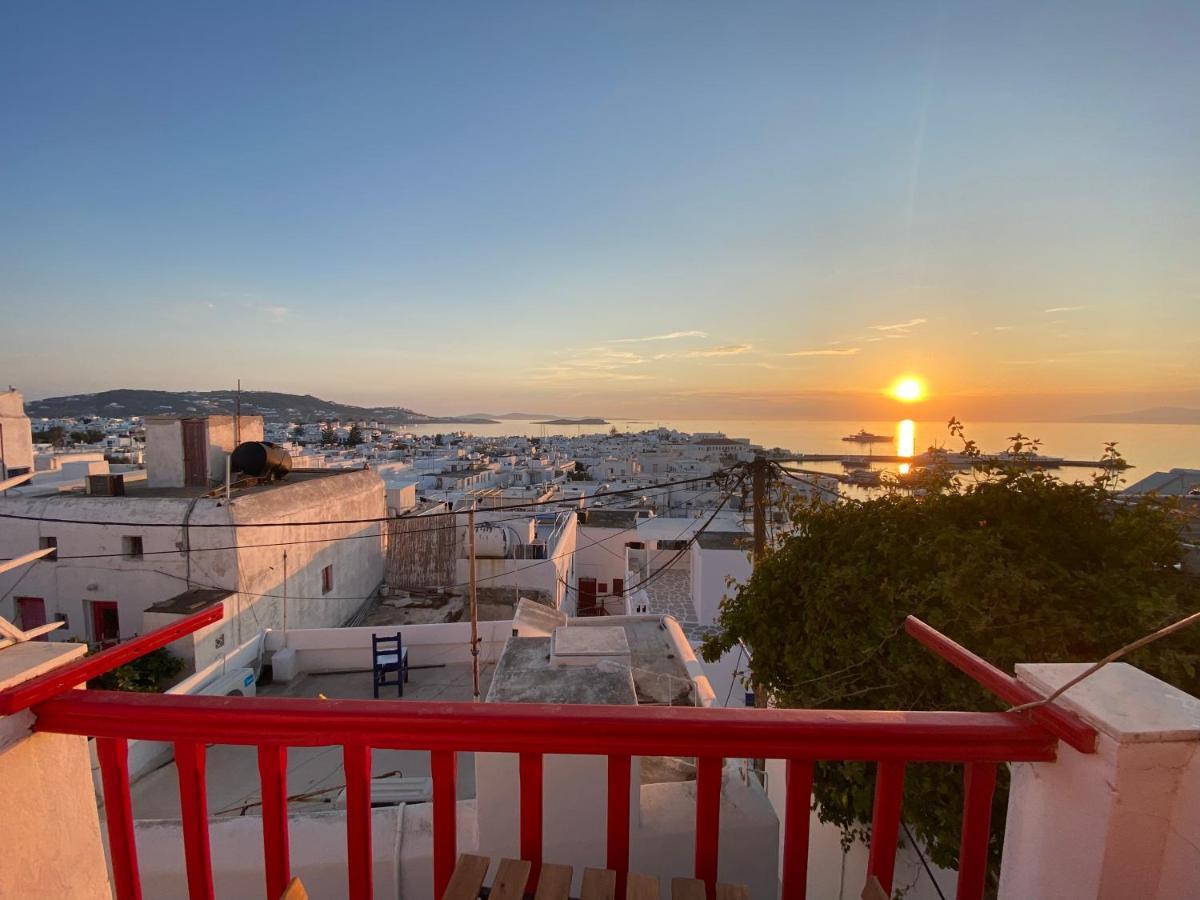 Mykonos Town Elenitas Town House With Balcony And Sea View 아파트 외부 사진