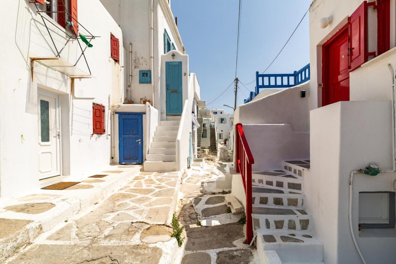 Mykonos Town Elenitas Town House With Balcony And Sea View 아파트 외부 사진