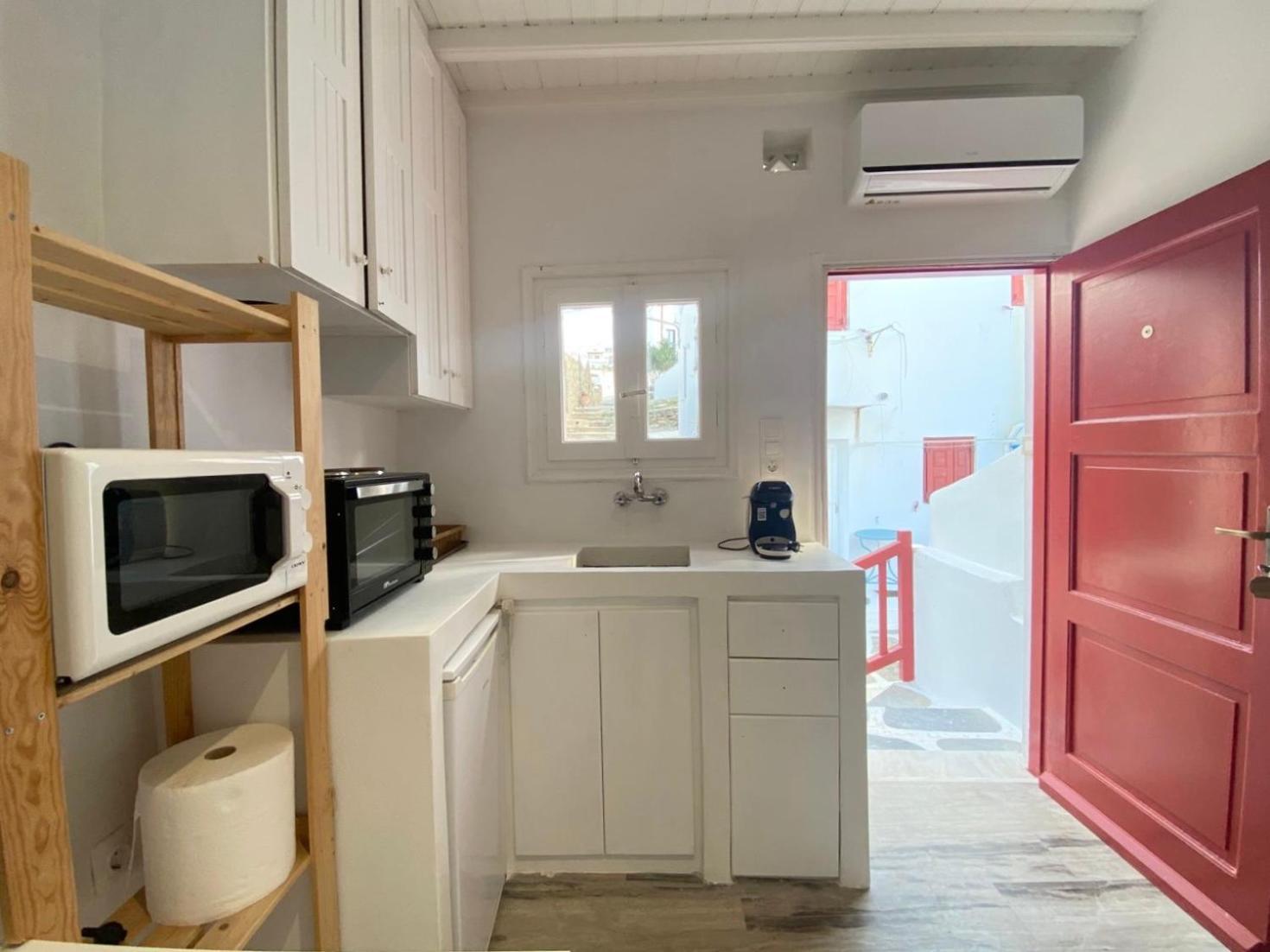Mykonos Town Elenitas Town House With Balcony And Sea View 아파트 외부 사진
