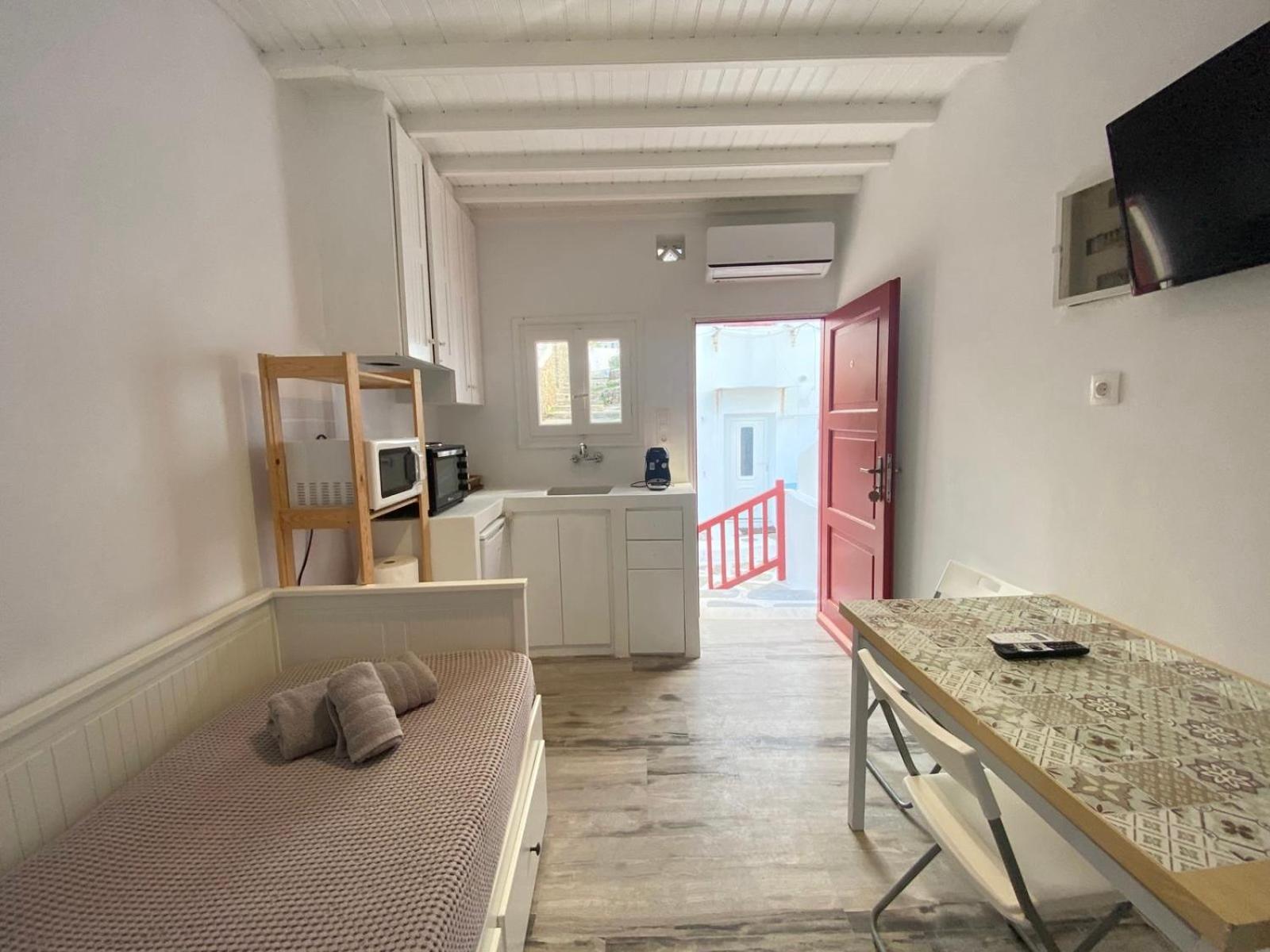 Mykonos Town Elenitas Town House With Balcony And Sea View 아파트 외부 사진