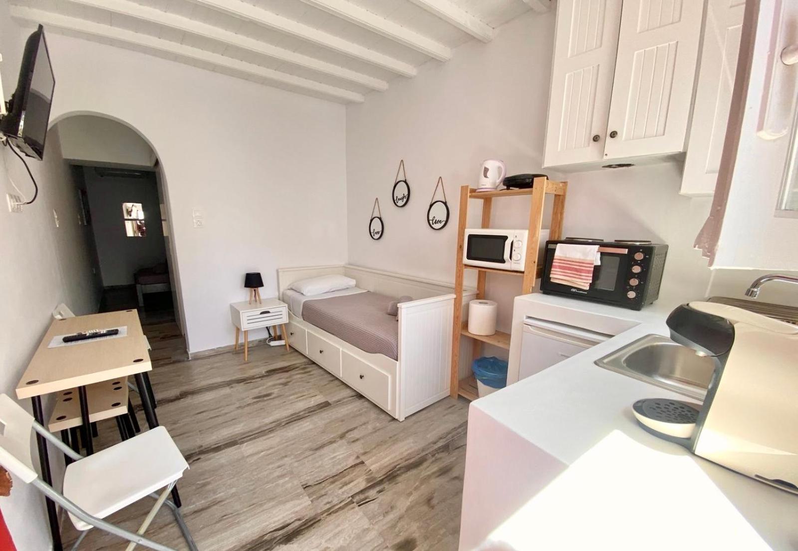 Mykonos Town Elenitas Town House With Balcony And Sea View 아파트 외부 사진